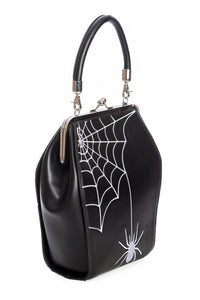 Spiderweb Kisslock Handbag