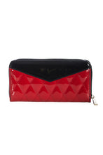 Load image into Gallery viewer, Red &amp; Black Patent Leather Wallet