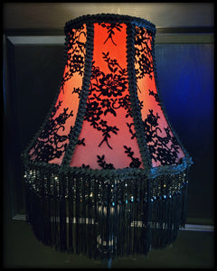 Mauve Floral Lampshade