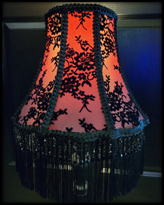 Mauve Floral Lampshade