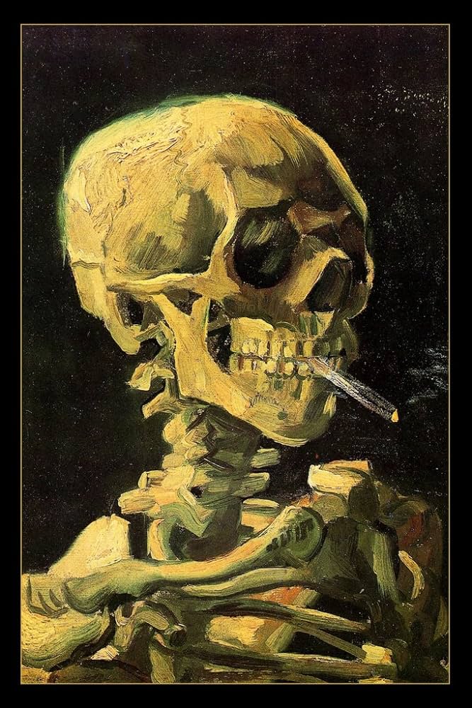 Van Gogh Skull Poster