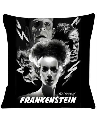 Bride of Frankenstein Throw Pillow