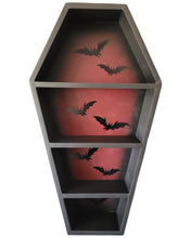 Load image into Gallery viewer, 32.5&quot; Red Pinstriped Coffin Shelf