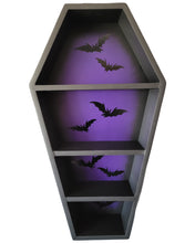 Load image into Gallery viewer, 32.5&quot; Purple Pinstriped Coffin Shelf