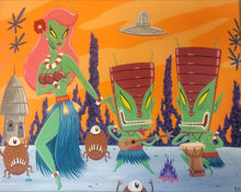 Load image into Gallery viewer, Ben Montes &quot;Cosmic Luau&quot; Painting