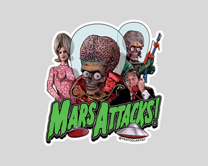 5"Mars Sticker