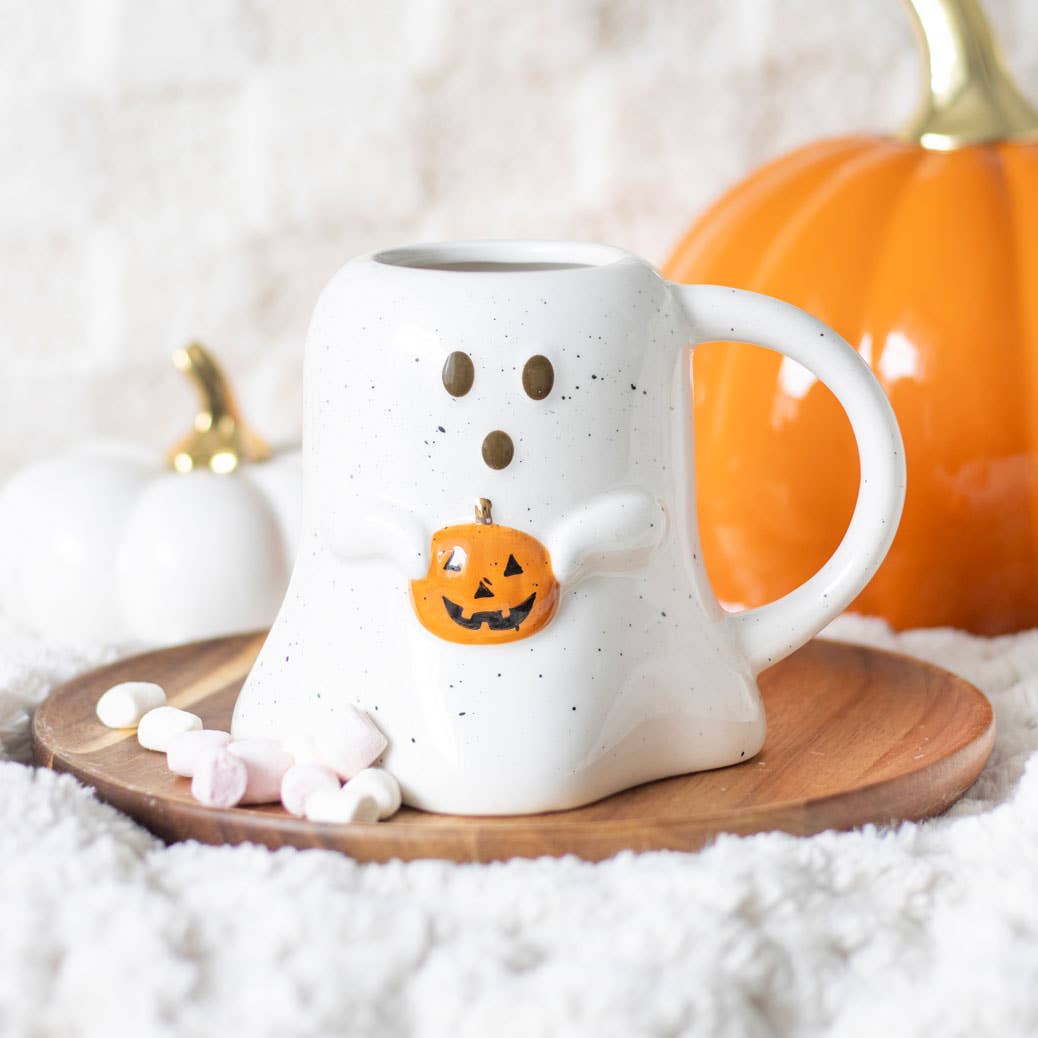 Pumpkin Ghost Mug