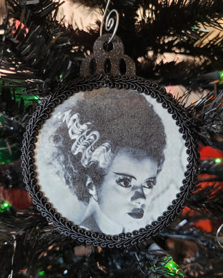 Bride Black Sparkle Ornament