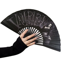 Load image into Gallery viewer, Vampira Hand Fan