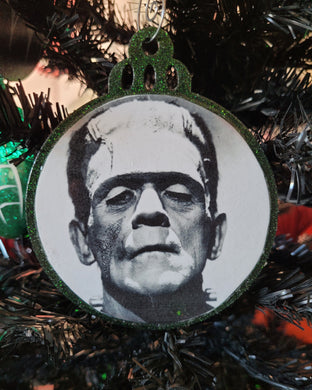 Monster Green Webbed Ornament