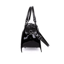 Load image into Gallery viewer, Black Damask Bat Shaped Bag