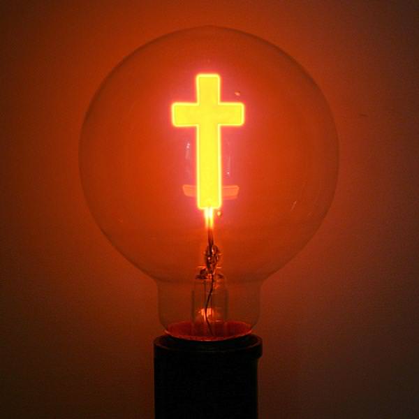 Crucifix Light Bulb