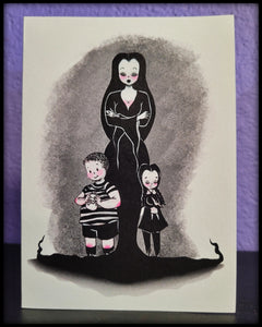 Motherly Morticia Notecard